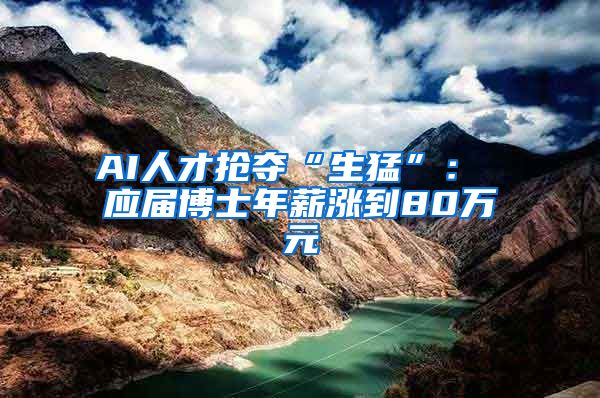 AI人才抢夺“生猛”： 应届博士年薪涨到80万元