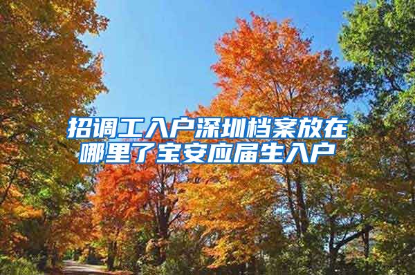 招调工入户深圳档案放在哪里了宝安应届生入户