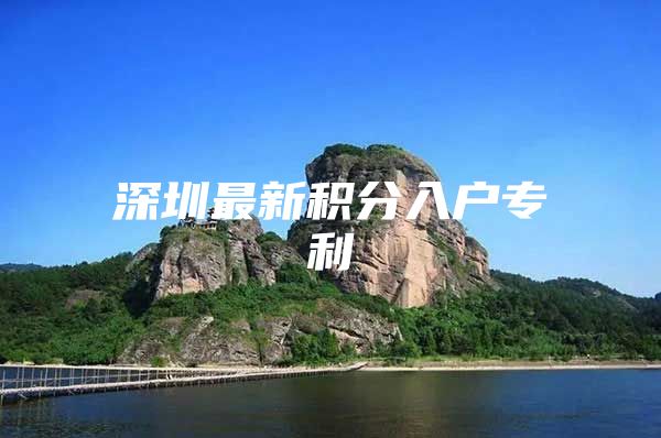 深圳最新积分入户专利