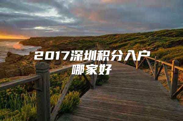 2017深圳积分入户哪家好