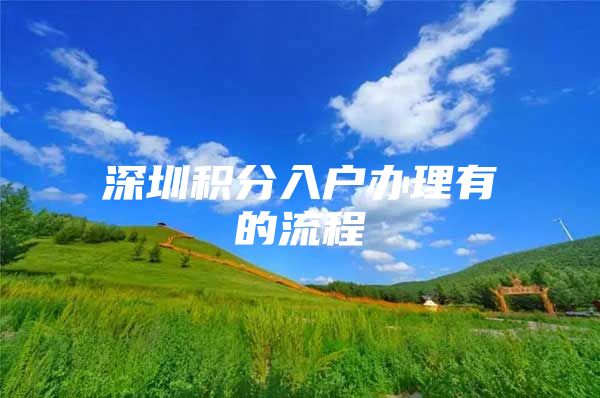 深圳积分入户办理有的流程
