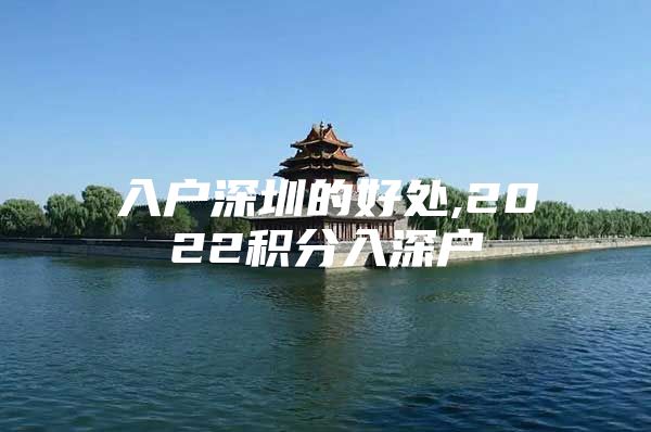 入户深圳的好处,2022积分入深户